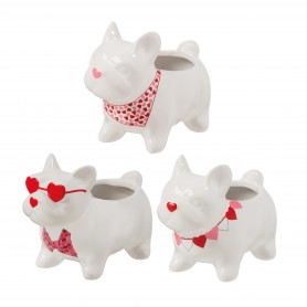 DOGS 14*7,7  H 11,3 (3 ASSORTED DESIGN)